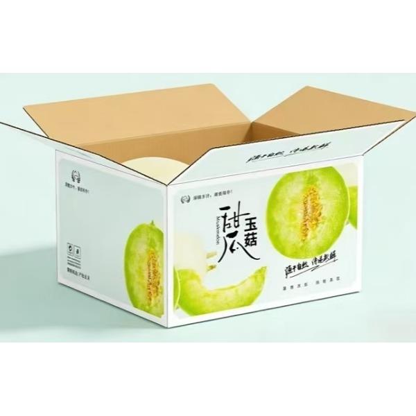 民间造物山东玉菇甜瓜彩箱8斤装（3-6个左右）