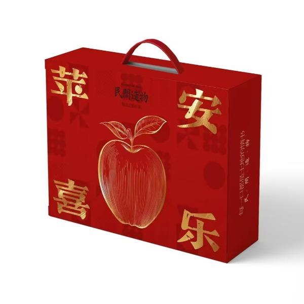 民间造物山东烟台红富士苹果9枚礼盒装