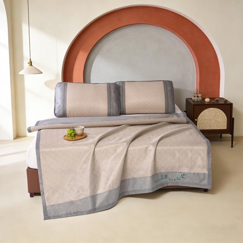 洁丽雅艾草碳光冰丝席CP3487-2