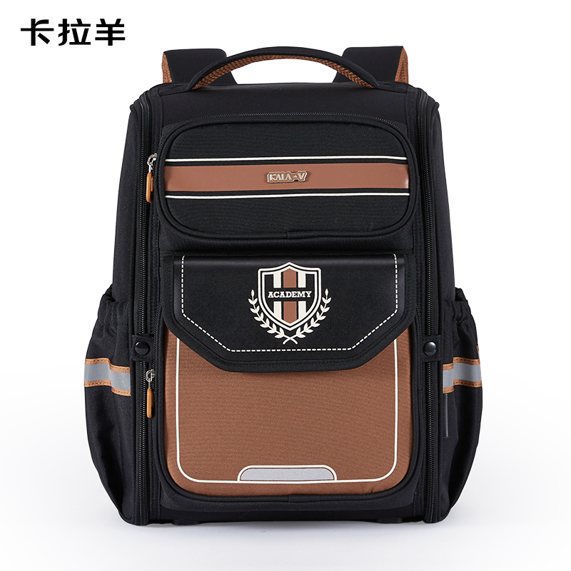 卡拉羊防下墜減負(fù)大嘴書包CX2693黑金