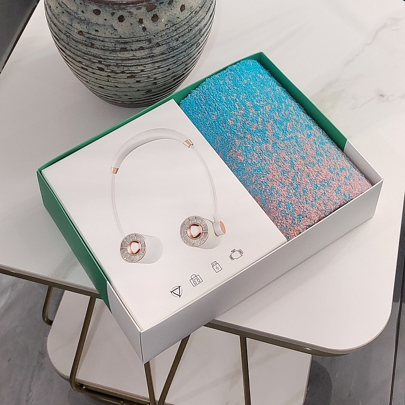 严选挂脖风扇毛巾套装A30F3