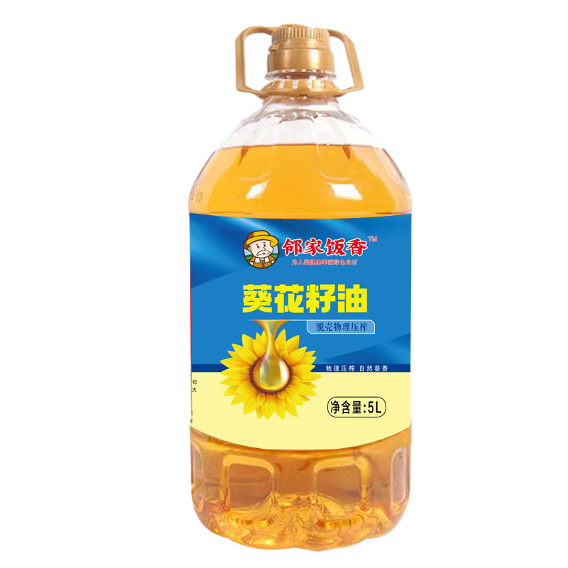 鄰家飯香物理壓榨一級(jí)葵花籽油5L/桶LJFX135-K