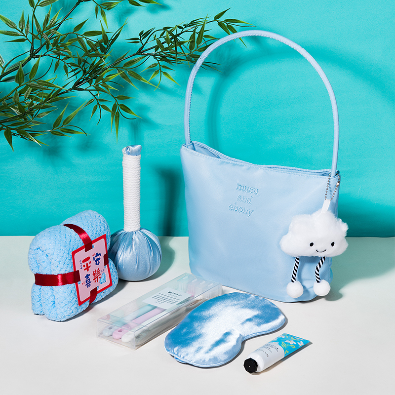 冰晶蓝云朵托特包奢护套装