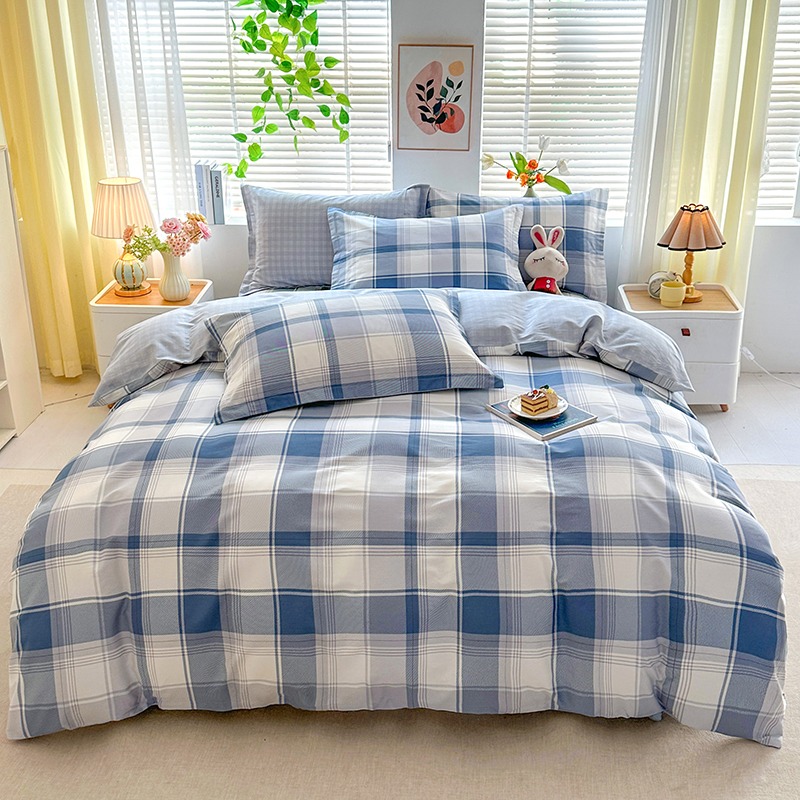 潔麗雅親膚格紋四件套CP1001