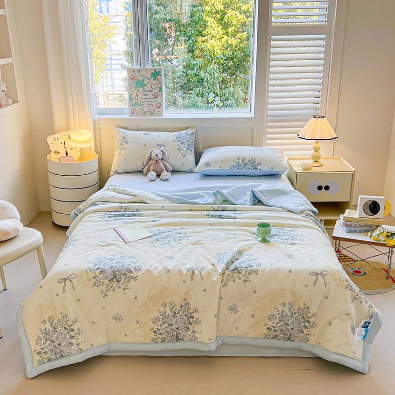 <赫兰希>全棉田园夏凉被-醉花语