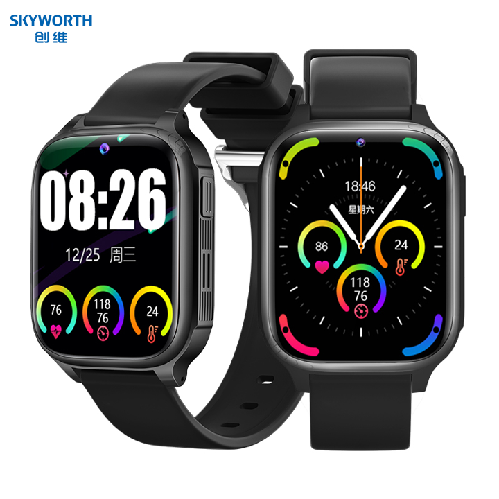 創(chuàng)維健康心率血檢測壓4G插卡智能手表WatchA6