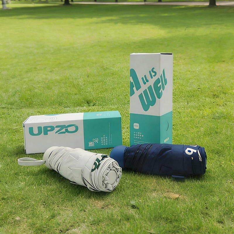 黑膠五折六骨晴雨傘小號QYS-01