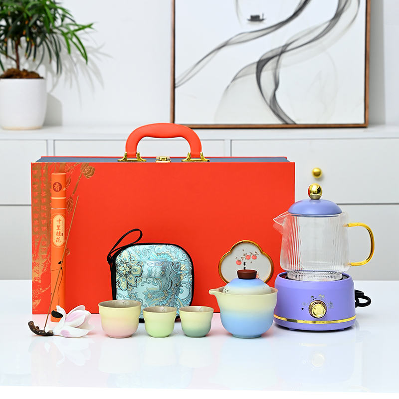 瓷语花香多功能养生壶茶具套装