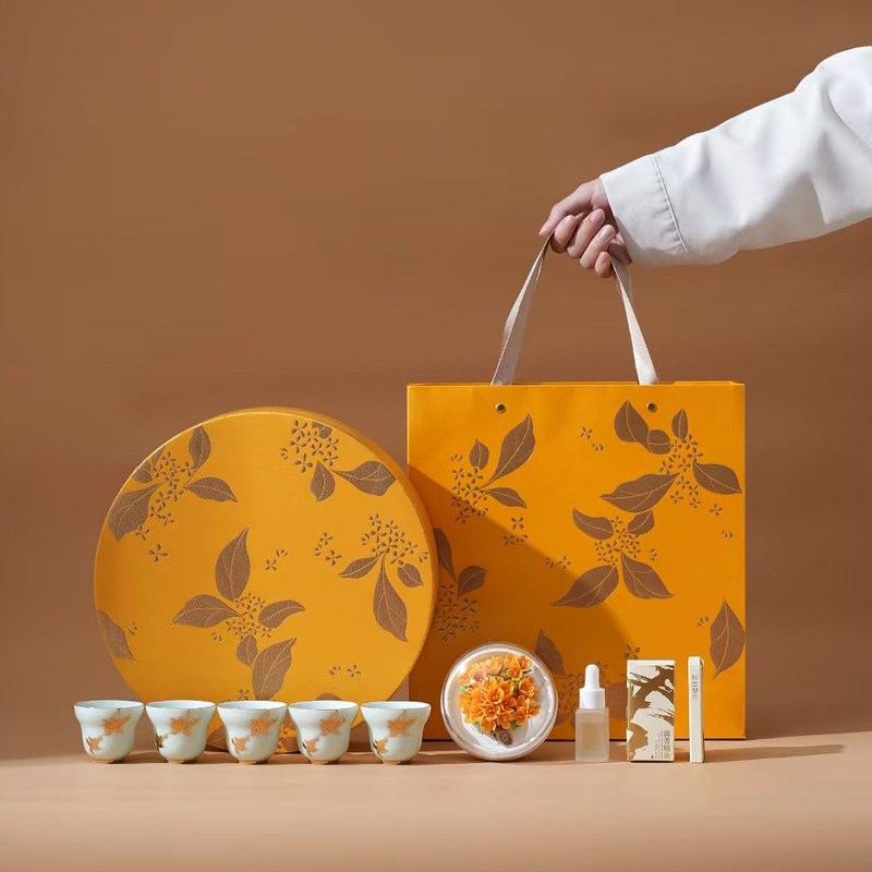 鵬翼母親節(jié)金獎(jiǎng)桂花瓷雕香氛套裝