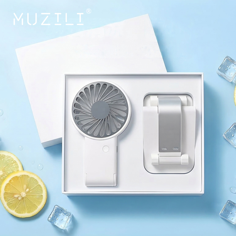 MUZILI·小风扇手机支架夏季办公桌面套装MZL-XJ1