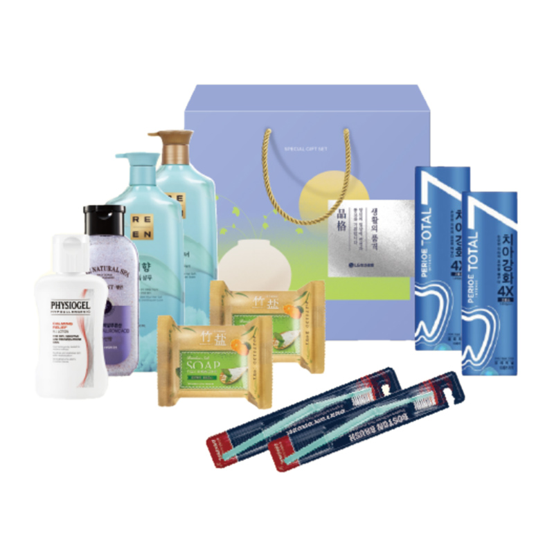 韩国LG生活健康洗护日用品品格42号10件实用大礼包礼盒套装