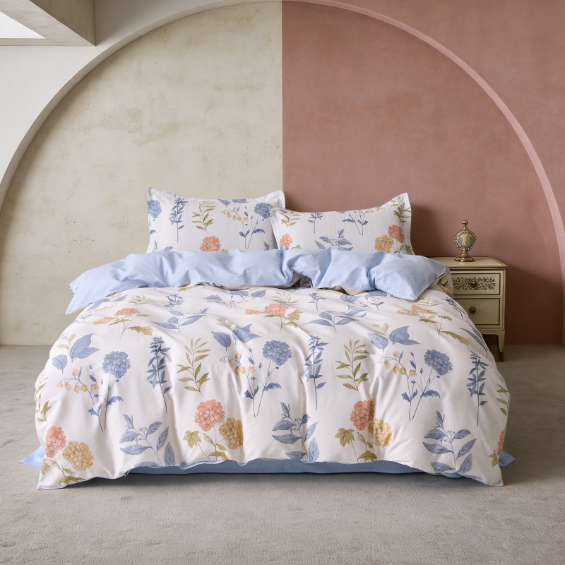 花花公子臻享零压全棉四件套-绣球之花PB-25YZ126