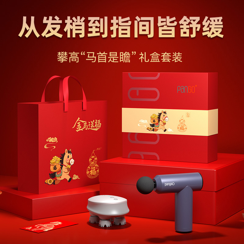 攀高筋膜枪+头部按摩仪PG-M191+PG-2705