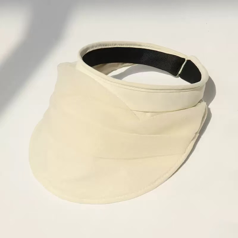 丝语棠设计款水晶纱空顶防晒帽