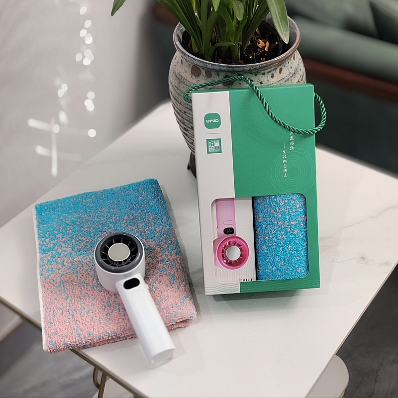 严选数显风扇毛巾礼盒A30F6