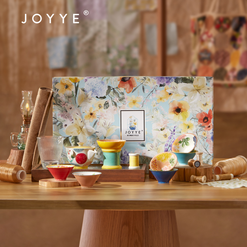 JOYYE套12布衣情藝術(shù)茶具套裝