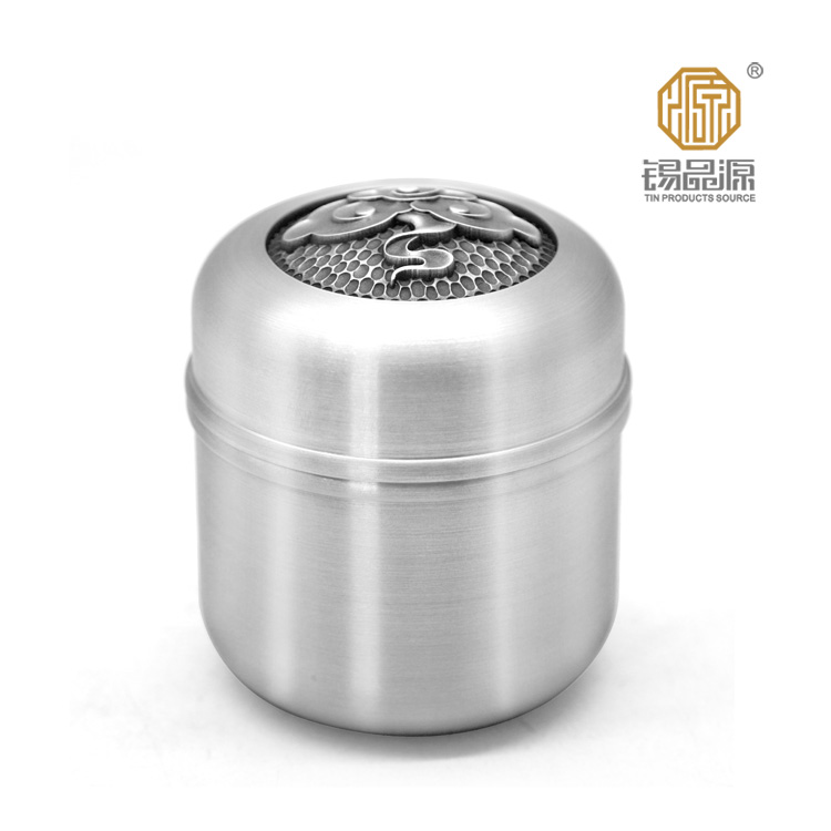 錫品源吉祥迷你小罐錫罐防潮保鮮禮品手工純錫茶葉罐可定制儲(chǔ)茶罐