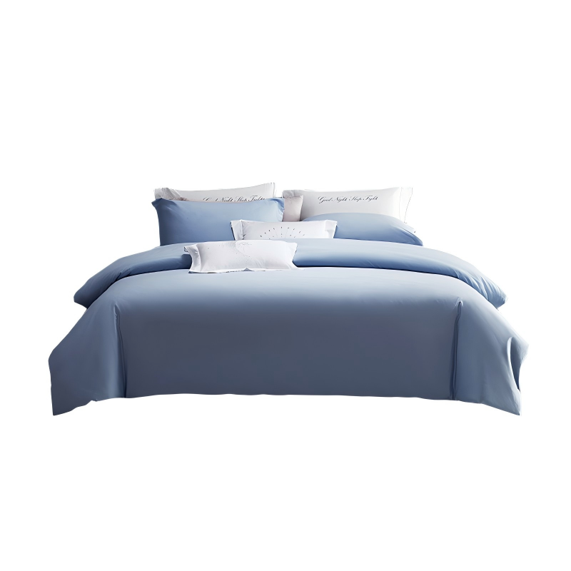 梦洁-100S长绒棉素色四件套：图兰花朵1010189139