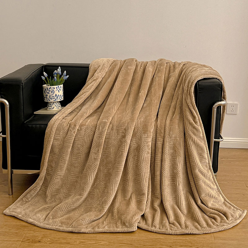 <赫蘭希>意式極簡(jiǎn)提花毯-咖