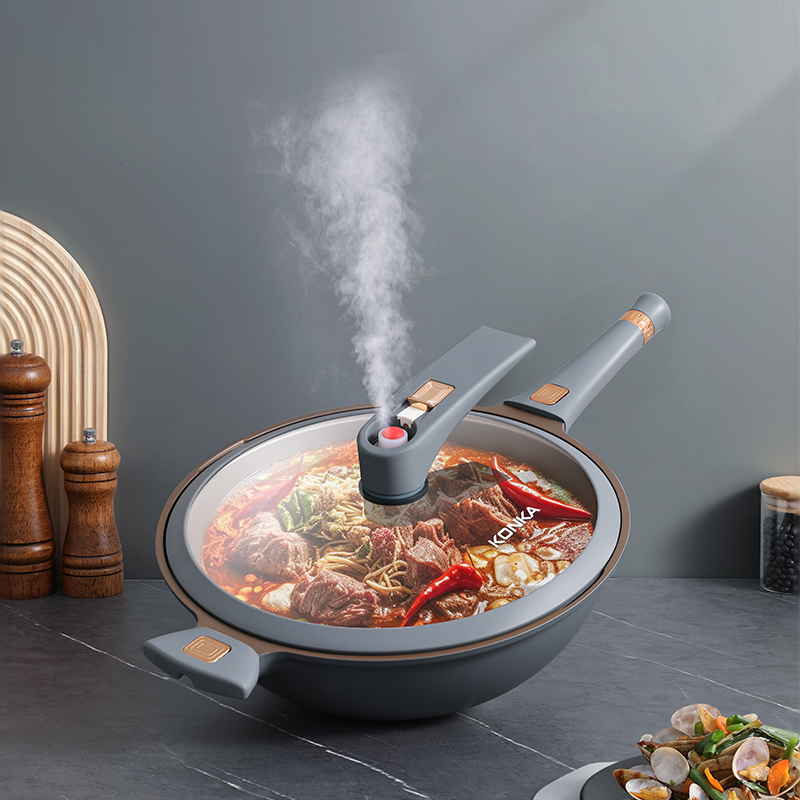 康佳钛合金微压炒锅KCG-3210