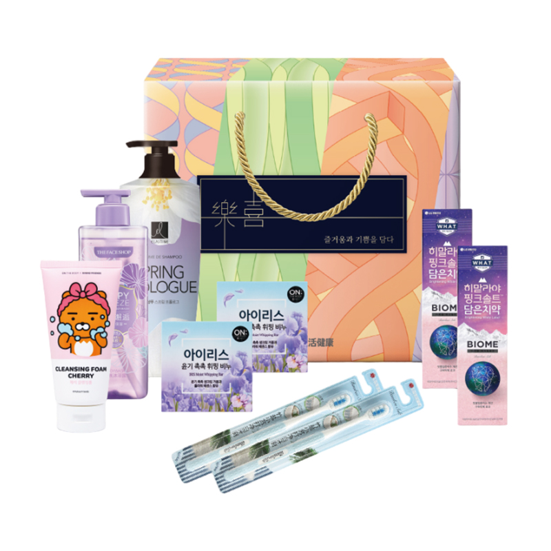 韩国LG生活健康洗护日用品乐喜严选36号9件实用大礼盒套装