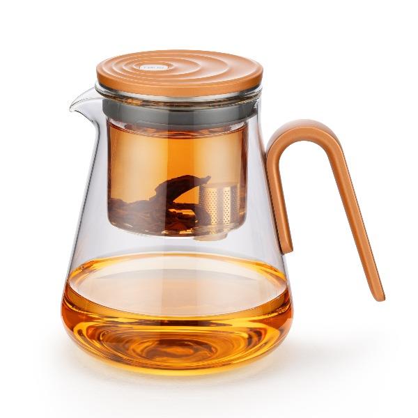 尚明无杆磁炫飘逸杯水滴波纹盖P012B橙色-800mL