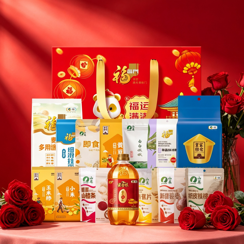 中粮福临门米面粮油福运满满大礼包D款