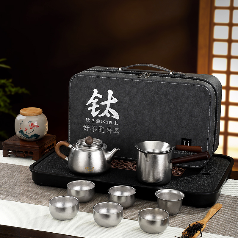 OFIR欧斐尔清欢茶具纯钛9件套OFR222