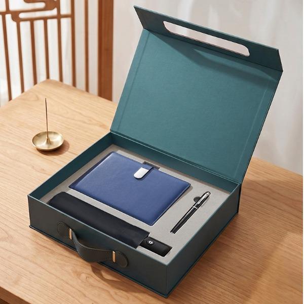 东方韵&EPOTA5搭扣硬皮笔记本全自动8骨三折伞笔三件套