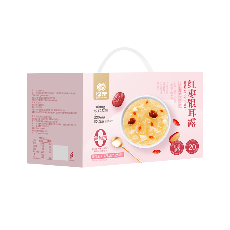 绿帝红枣银耳露1.368kg