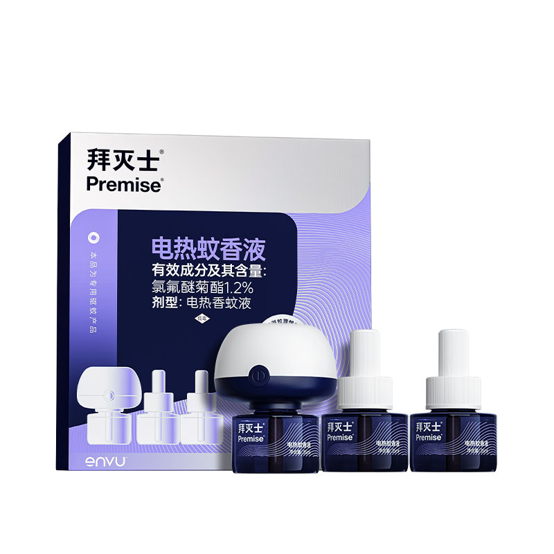 拜灭士电热蚊香液35ml*3瓶+加热器*1个