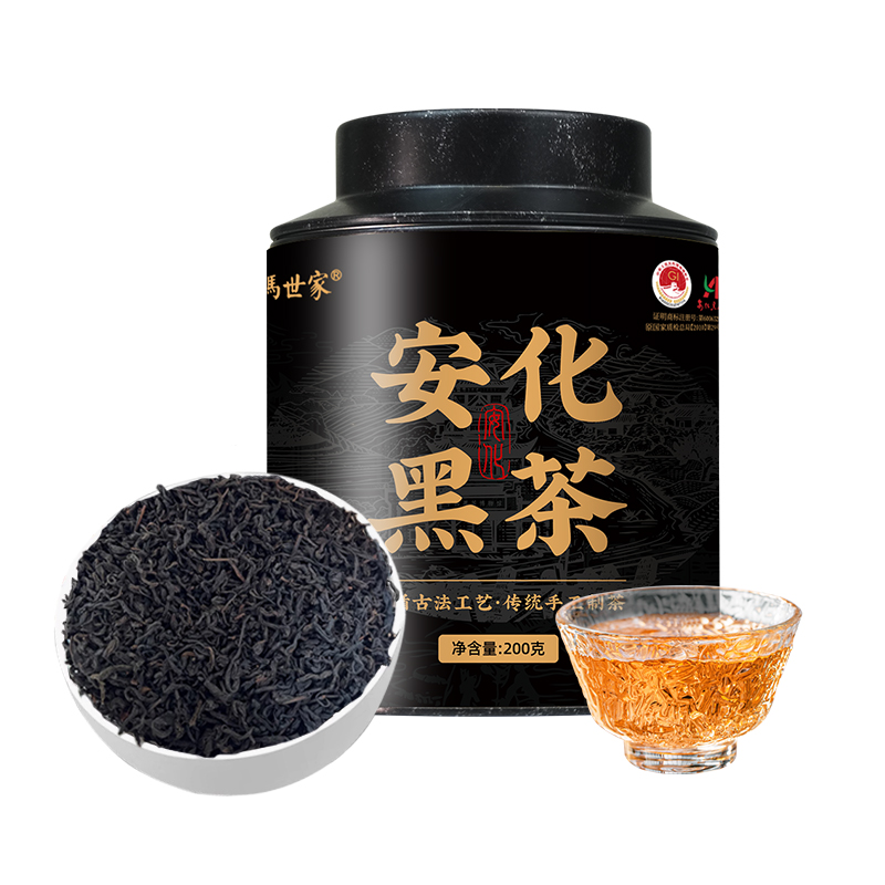 茶马世家安化黑茶天尖散茶200g
