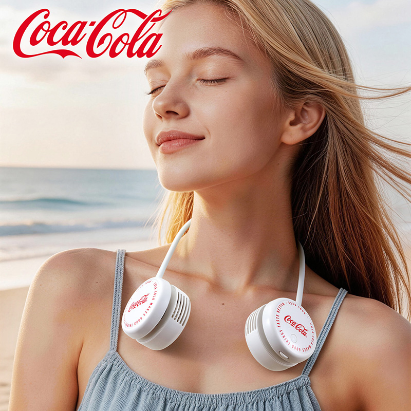 CocaCola可口可乐经典系列挂脖式便携风扇T85