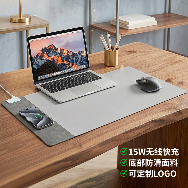东方韵&EPOT15W无线快充桌垫多色可选可定制logo