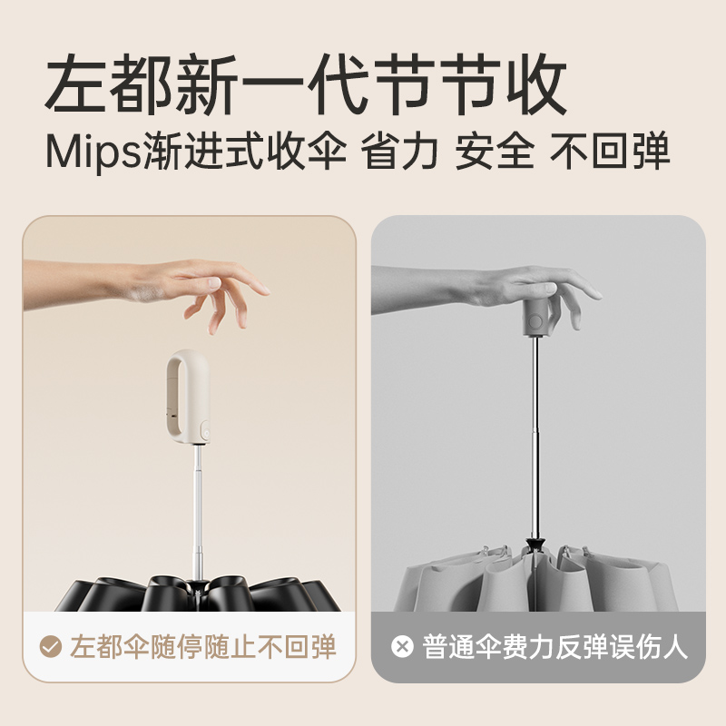 左都ZD2616A环扣反向自动节节收10骨【晴雨伞】