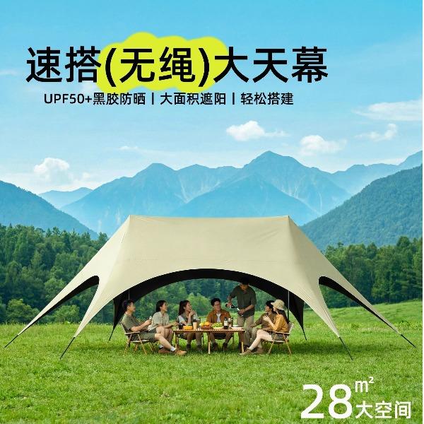 艾瑞迪速开天幕Q-1102黑胶28平（8.6*4.6m)