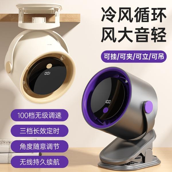 奥苏米桌面壁挂夹子两用高速风扇