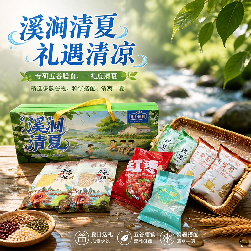 山野源粮溪涧清夏礼盒