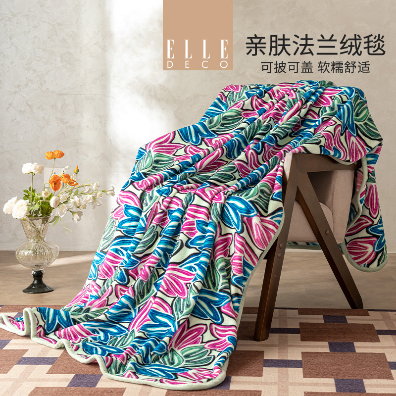 法国ELLEDECO法兰绒毯-蔓彩织迹