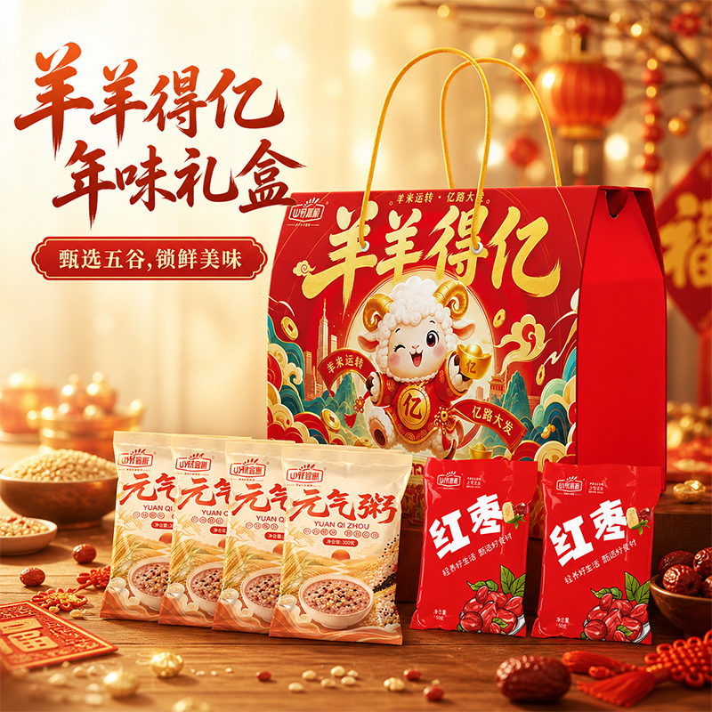 山野源粮羊羊得亿系列礼盒a款700g