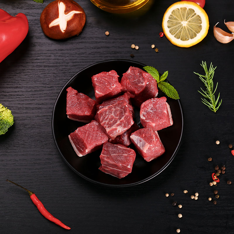 鲜禾鲜内蒙牛肉块2000g