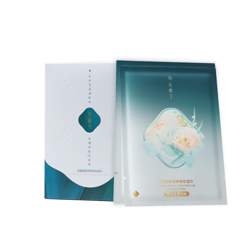 花西子花露凝萃卸妆湿巾-9g*20片舒养型卸全妆