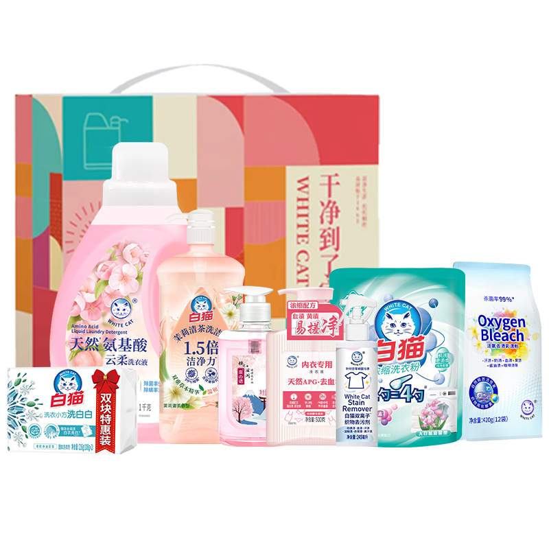 白猫温居礼盒3.986kg+245ml
