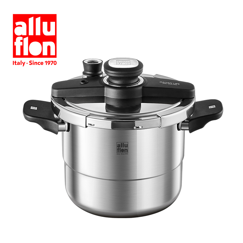 Alluflon阿路弗仑海德堡一键开合复合钢压力锅6L