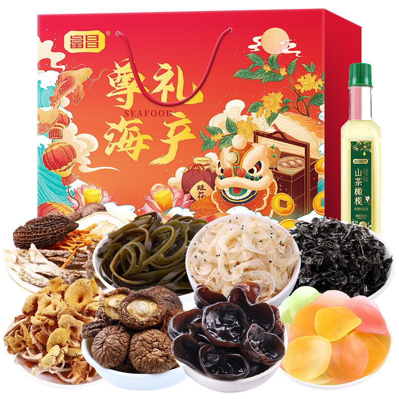 【富昌】山珍海味礼盒1500g
