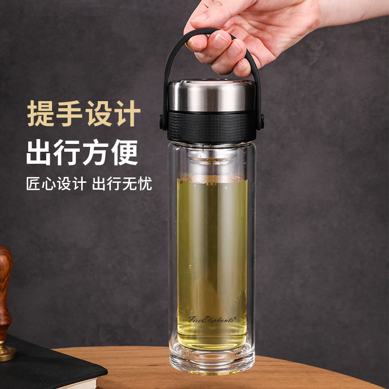 火象茗品一键速开玻璃杯HXB-BLB258