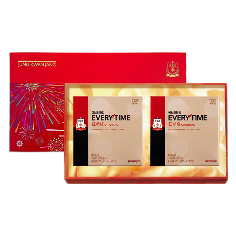 正官庄进口EVERYTIME红参浆300ml*2含皂苷滋补