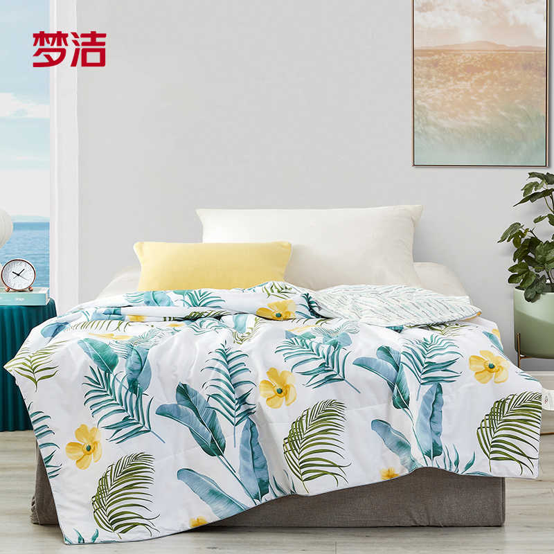 夢潔家紡水洗夏被：葉綠