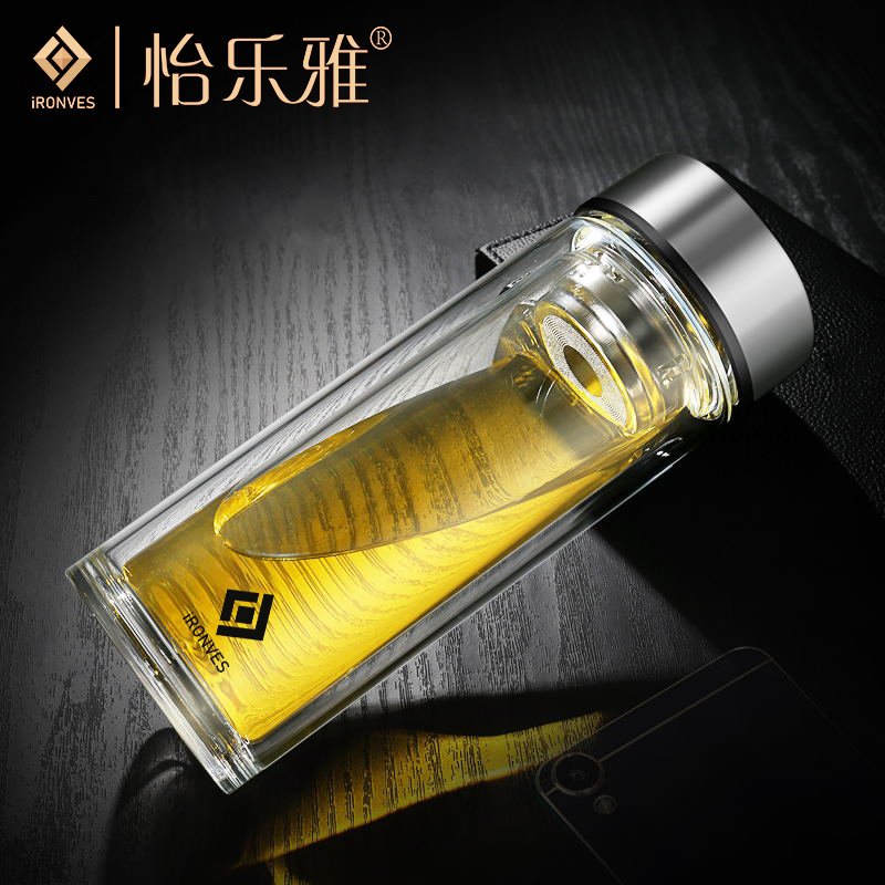 怡樂雅高硼硅雙層玻璃杯YLY-028