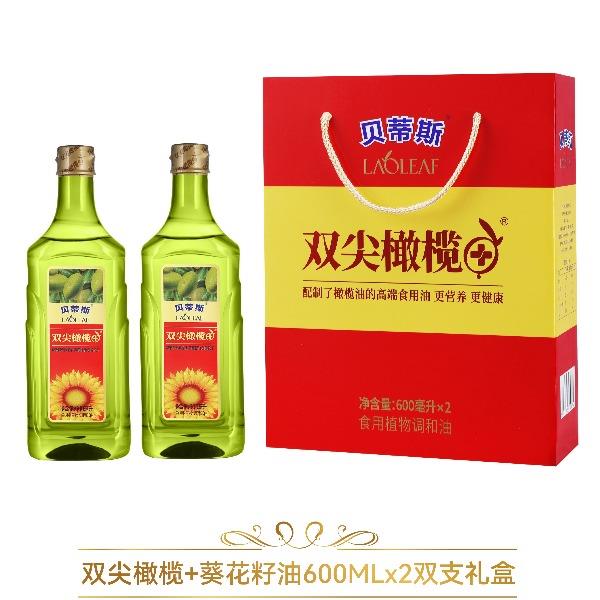 贝蒂斯食用植物调和油（橄葵）礼盒（600ml*2）